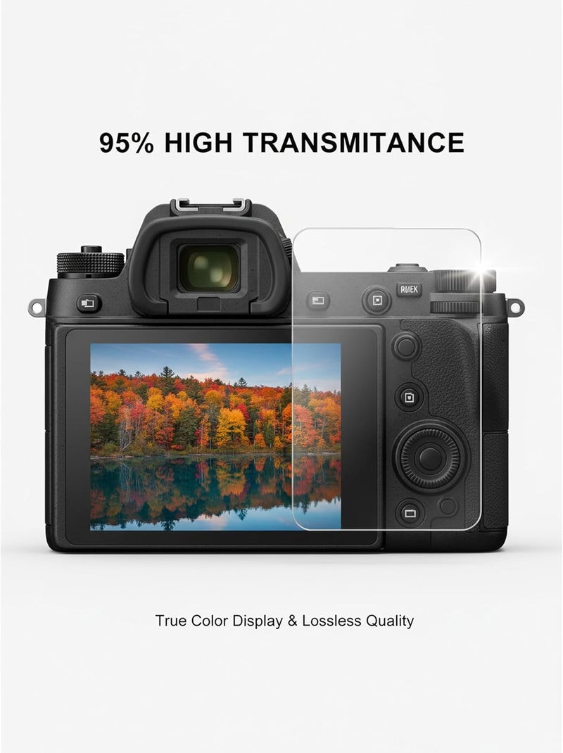iDaPro Screen Protector for Canon EOS R50 V R50V/EOS R100 /EOS R10 + Hand Lanyard [3+1 Pack] Tempered Glass Easy Installation - Image 5